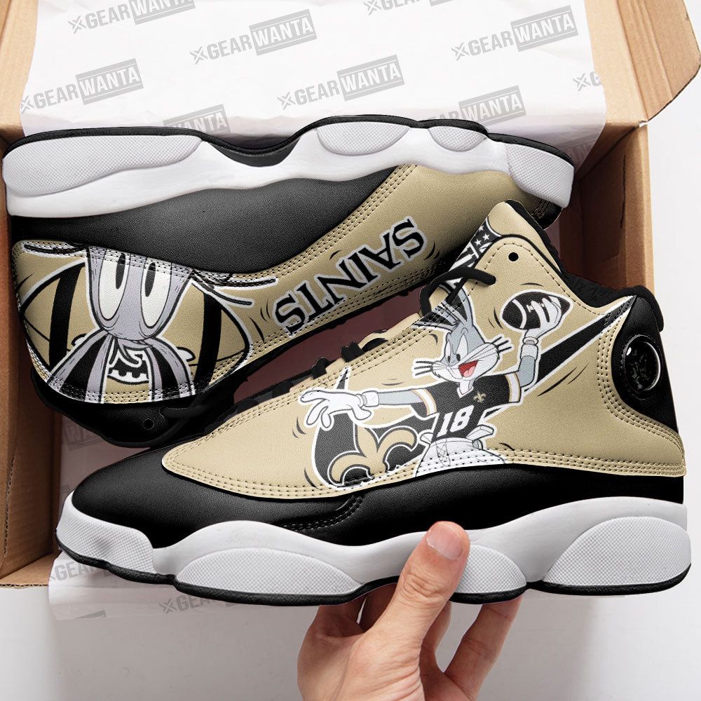 New Orleans Saints Bugs Bunny Air Jordan 13 Custom Sneaker – Perfect Gift for Fans New Orleans Saints Bugs Bunny Air Jordan 13 Custom Sneaker – Perfect Gift for Fans