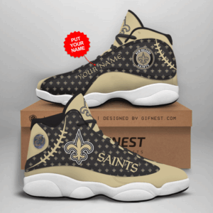 New Orleans Saints Air Jordan 13 Custom Sneaker - Perfect Gift for Fans!