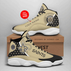 New Orleans Saints Air Jordan 13 Custom Sneaker – Perfect Fan Gift