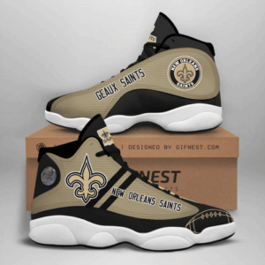 New Orleans Saints Air Jordan 13 Custom Sneakers - Perfect Gift for Fans
