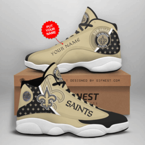 New Orleans Saints Air Jordan 13 Sneaker Custom: Perfect Gift for Fans