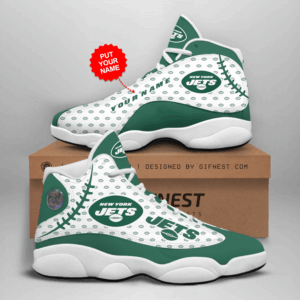 New York Jets Air Jordan 13 Custom Sneaker - Perfect Gift for Fans