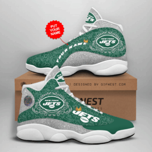 New York Jets Air Jordan 13 Sneaker Custom - Perfect Gift for Fans