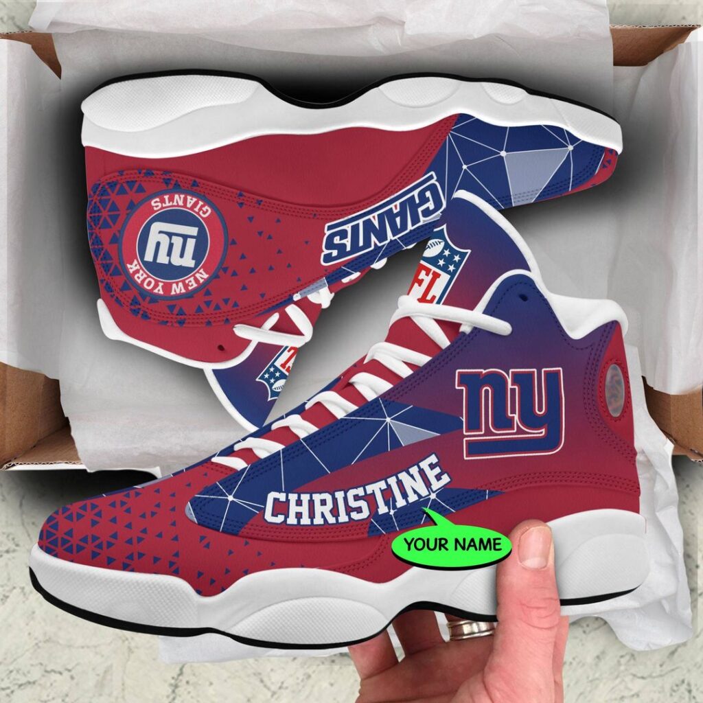 New York Giants Air Jordan 13 Custom Sneakers – Perfect Fan Gift!