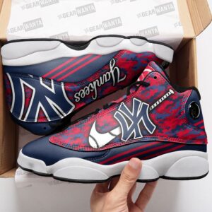 New York Yankees Air Jordan 13 Custom Sneakers - Perfect Unisex Gift for Fans!