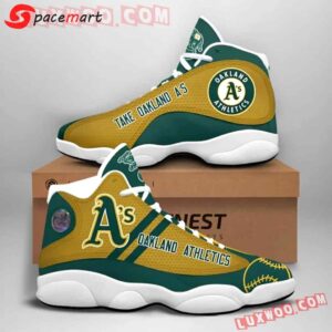 Oakland Athletics Air Jordan 13 Custom Sneakers - Unisex Fans Gift