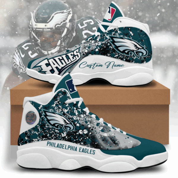 Philadelphia Eagles Air Jordan 13 Custom Sneaker – Perfect Gift for Fans