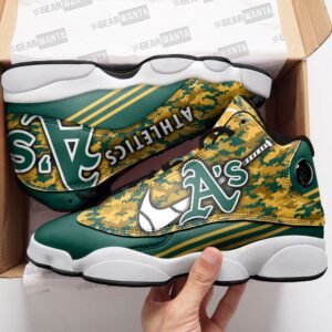 Oakland Athletics Air Jordan 13 Custom Sneakers - Unisex Fan Gift