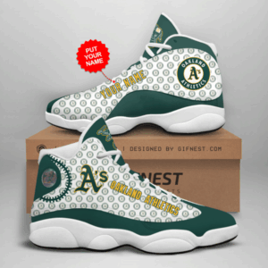 Oakland Athletics Custom Air Jordan 13 Sneakers – Unisex Gift for Fans
