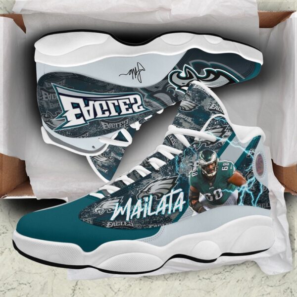 Philadelphia Eagles Air Jordan 13 Custom Sneaker – Perfect Gift for Fans