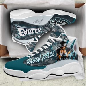 Custom Philadelphia Eagles Air Jordan 13 Sneakers – Perfect Gift for Fans