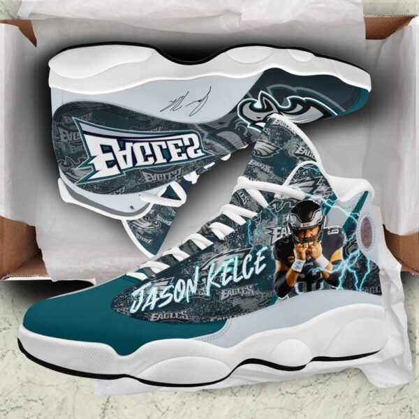 Custom Philadelphia Eagles Air Jordan 13 Sneakers – Perfect Gift for Fans