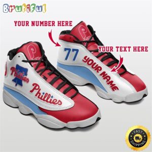 Philadelphia Phillies Air Jordan 13 Custom Sneakers – Unisex Fan Gift