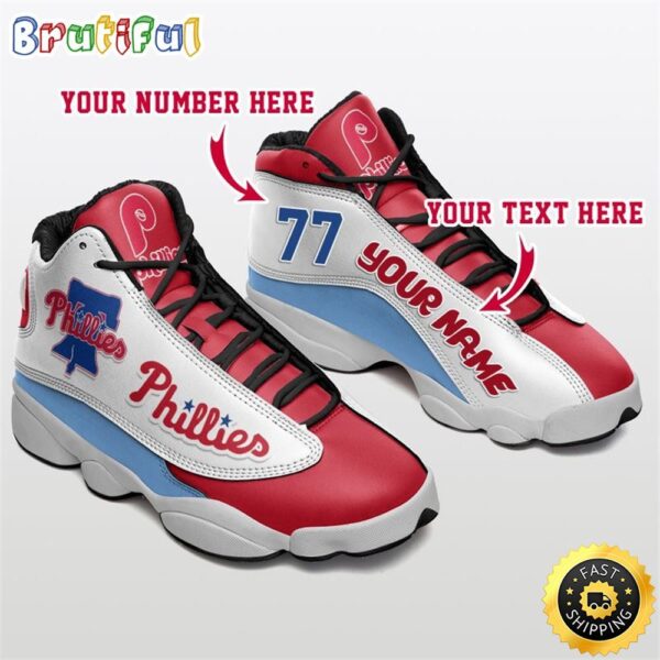 Philadelphia Phillies Air Jordan 13 Custom Sneakers – Unisex Fan Gift
