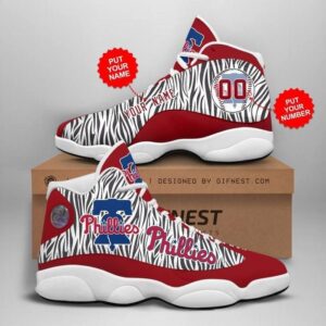 Philadelphia Phillies Air Jordan 13 Custom Sneakers – Unisex Gift for Fans