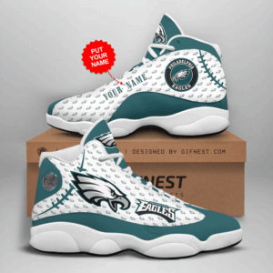 Philadelphia Eagles NFL Air Jordan 13 Custom Sneaker: Perfect Gift for Fans