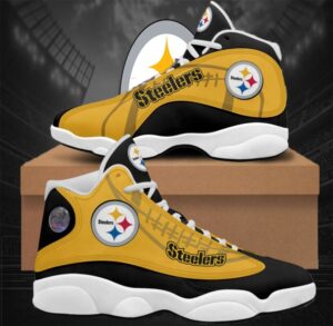 Pittsburgh Steelers Air Jordan 13 Custom Sneakers - Perfect Gift for Fans!