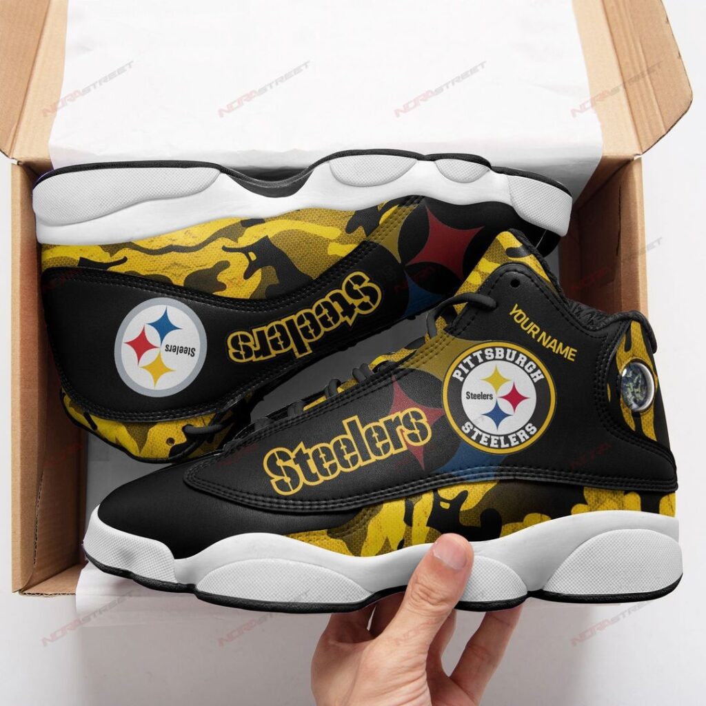 Pittsburgh Steelers Camo Air Jordan 13 Sneaker Custom – Perfect Gift for Fans Pittsburgh Steelers Camo Air Jordan 13 Sneaker Custom – Perfect Gift for Fans