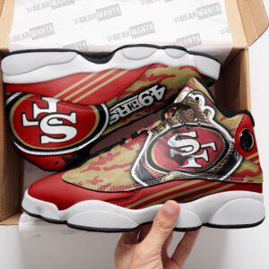 San Francisco 49ers Air Jordan 13 Custom Sneakers – Perfect Fan Gift