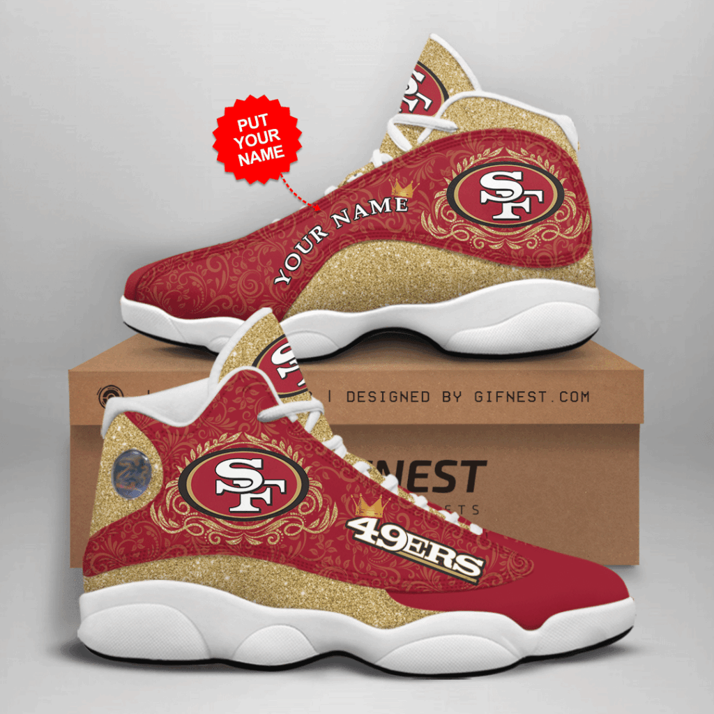 San Francisco 49ers Air Jordan 13 Custom Sneaker – Perfect Gift for Fans San Francisco 49ers Air Jordan 13 Custom Sneaker – Perfect Gift for Fans