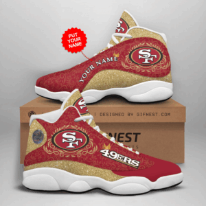 San Francisco 49ers Air Jordan 13 Custom Sneaker – Perfect Gift for Fans
