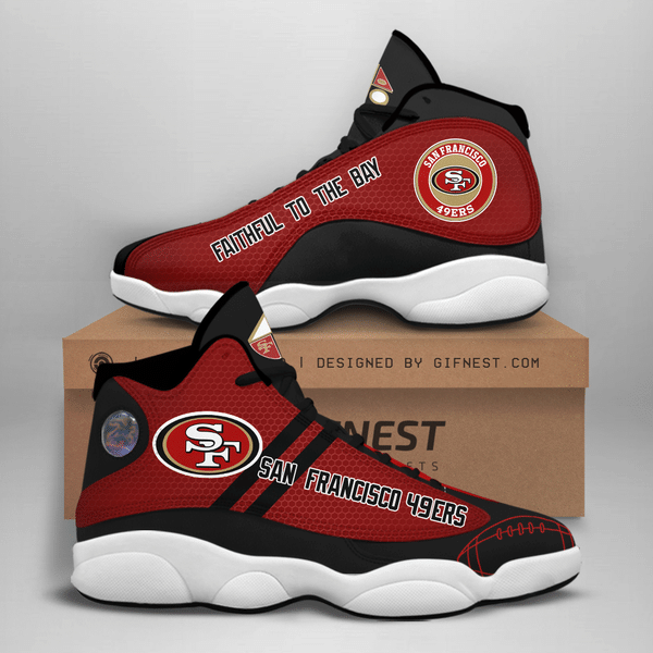 San Francisco 49ers Air Jordan 13 Custom Sneaker – Perfect Gift for Fans San Francisco 49ers Air Jordan 13 Custom Sneaker – Perfect Gift for Fans