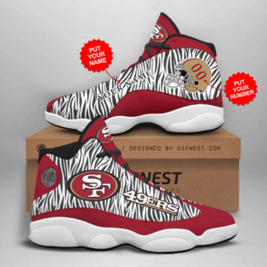 San Francisco 49ers Air Jordan 13 Custom Sneaker – Perfect Gift for Fans