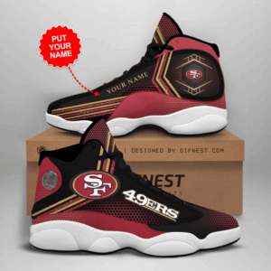 San Francisco 49ers Air Jordan 13 Sneaker Custom – Perfect Gift for Fans!