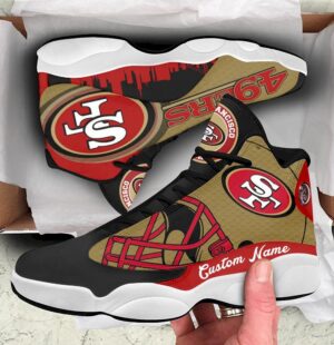 San Francisco 49ers Air Jordan 13 Custom Sneaker – Perfect Gift for Fans