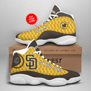 San Diego Padres Air Jordan 13 Custom Sneakers – Unisex Fan Gift