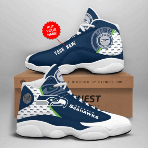 Seattle Seahawks Air Jordan 13 Sneaker Custom – Perfect Fan Gift