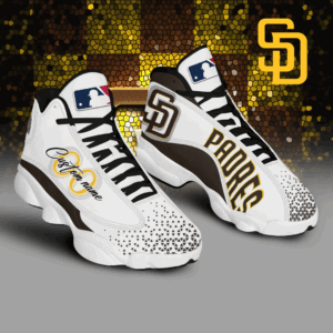 San Diego Padres Air Jordan 13 Custom Sneakers - Perfect Gift for Fans!