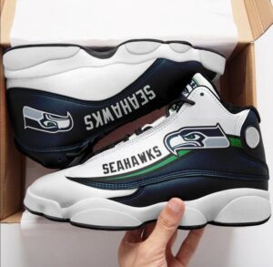 Seattle Seahawks Air Jordan 13 Custom Sneakers - Perfect Gift for Fans