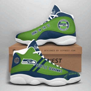 Seattle Seahawks Air Jordan 13 Custom Sneaker - Perfect Gift for Fans