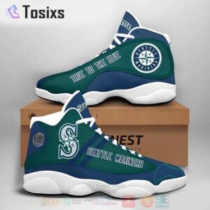 Seattle Mariners Air Jordan 13 Custom Sneakers - Unisex Fan Gift