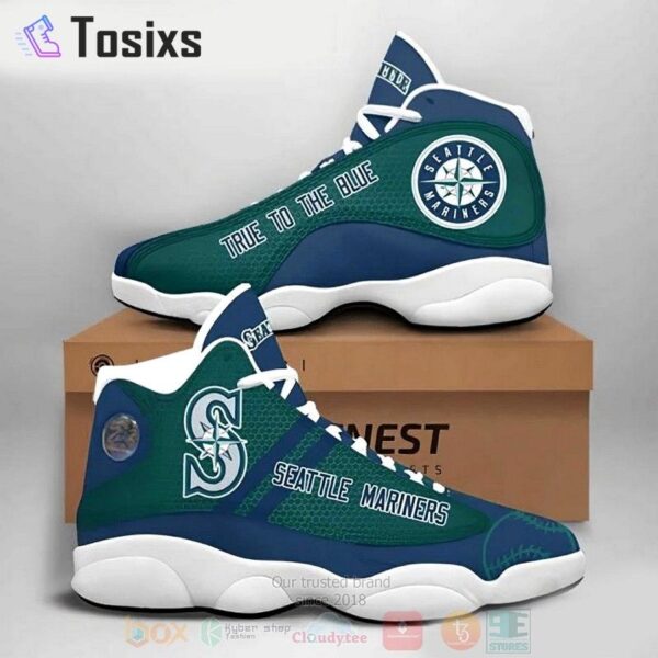 Seattle Mariners Air Jordan 13 Custom Sneakers – Unisex Fan Gift