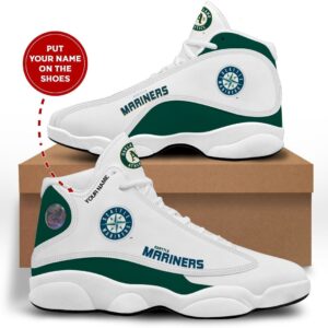 Seattle Mariners Air Jordan 13 Custom Sneakers - Perfect Unisex Gift for Fans
