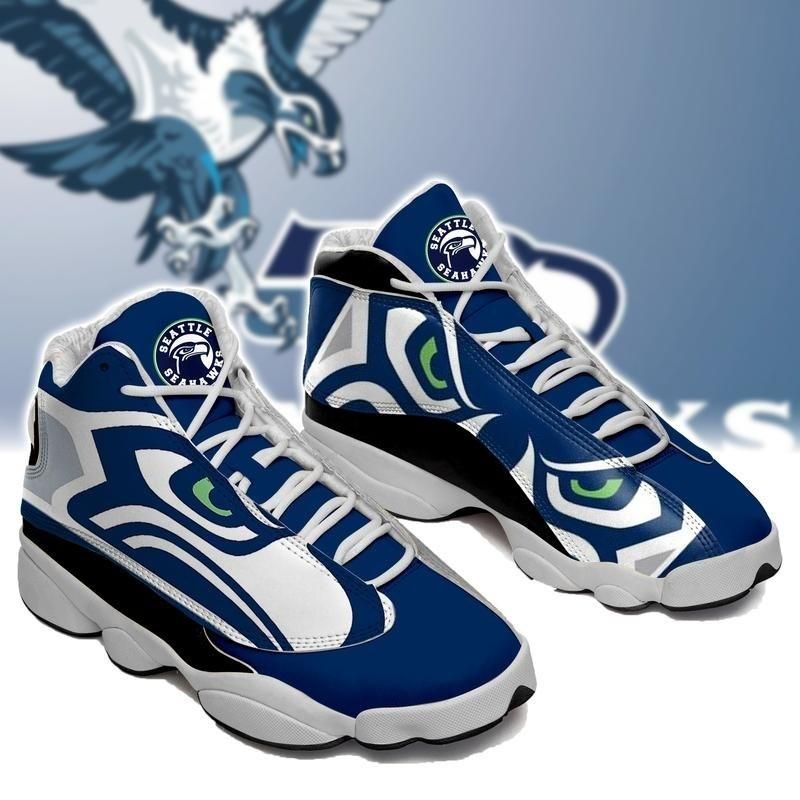 Seattle Seahawks Air Jordan 13 Custom Sneaker: Perfect Gift for Fans Seattle Seahawks Air Jordan 13 Custom Sneaker: Perfect Gift for Fans