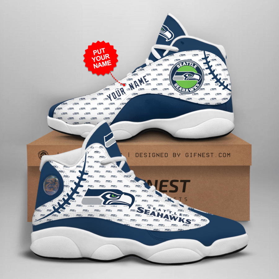 Seattle Seahawks Air Jordan 13 Sneaker Custom – Perfect Gift for Fans Seattle Seahawks Air Jordan 13 Sneaker Custom – Perfect Gift for Fans