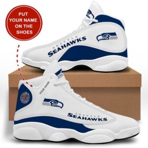 Seattle Seahawks Air Jordan 13 Custom Sneakers – Perfect Gift for Fans