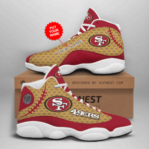 San Francisco 49ers Air Jordan 13 Custom Sneaker – Perfect Gift for Fans