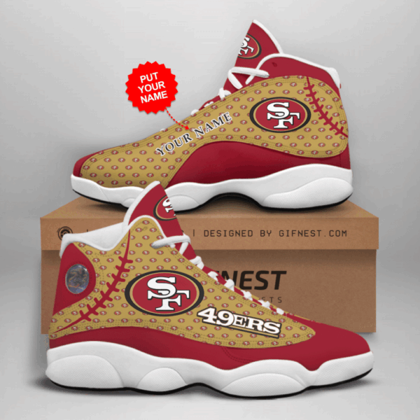 San Francisco 49ers Air Jordan 13 Custom Sneaker – Perfect Gift for Fans