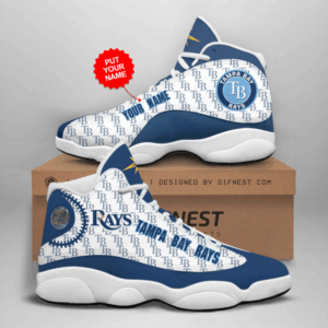 Tampa Bay Rays Air Jordan 13 Custom Sneakers - Unisex Gift for Fans