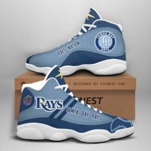 Tampa Bay Rays Air Jordan 13 Custom Sneakers – Unisex Fan Gift
