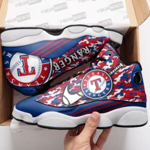 Official Texas Rangers Air Jordan 13 Custom Sneakers - Perfect Unisex Gift for Fans