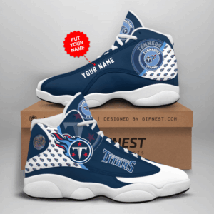 Custom Tennessee Titans Air Jordan 13 Sneaker - Perfect Fan Gift