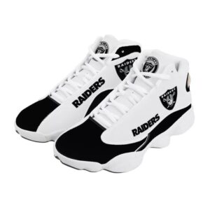 White Las Vegas Raiders Air Jordan 13 Sneaker Custom – Perfect Gift for Fans