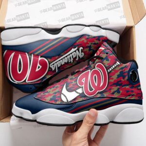 Washington Nationals Air Jordan 13 Custom Sneakers – Unisex Fan Gift