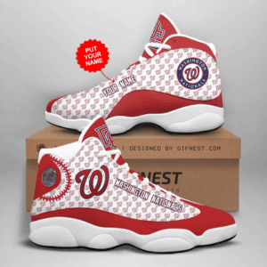 Washington Nationals Air Jordan 13 Custom Sneakers - Unisex Fans Gift