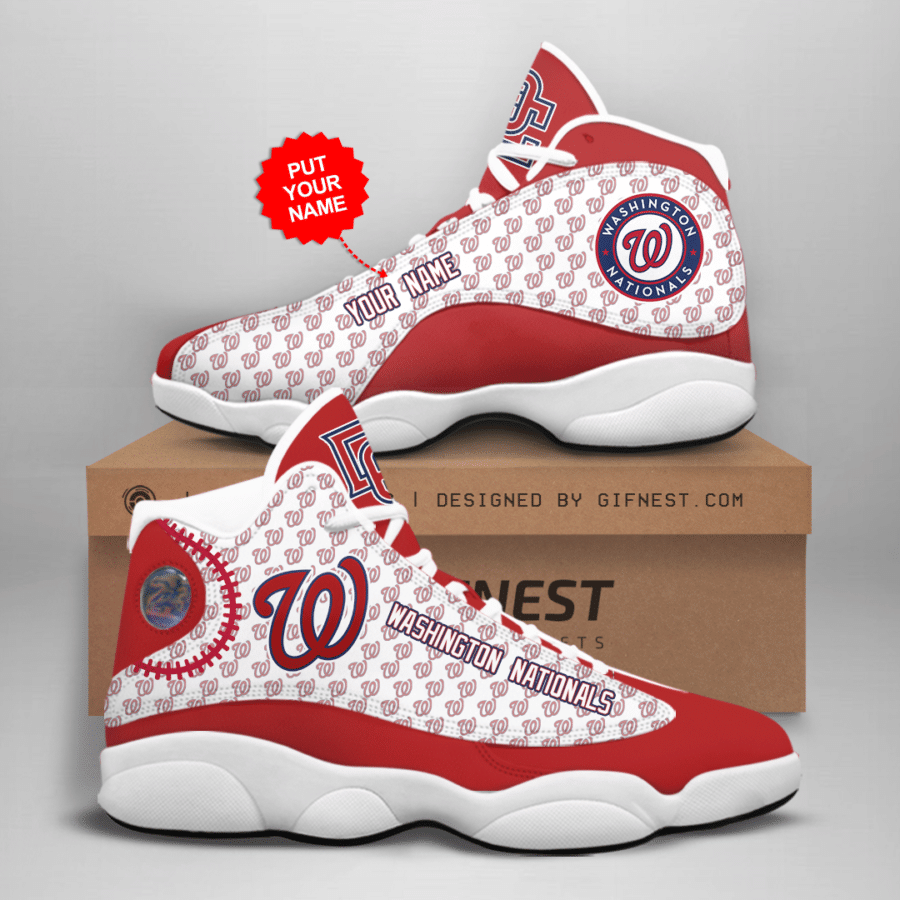 Washington Nationals Air Jordan 13 Custom Sneakers – Unisex Fans Gift Washington Nationals Air Jordan 13 Custom Sneakers – Unisex Fans Gift